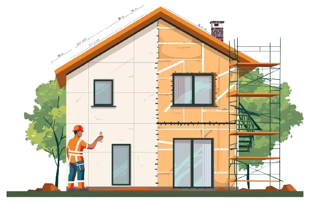Les travaux d'isolation thermique par l'extérieur (ITE) sont éligibles à la Prime énergie