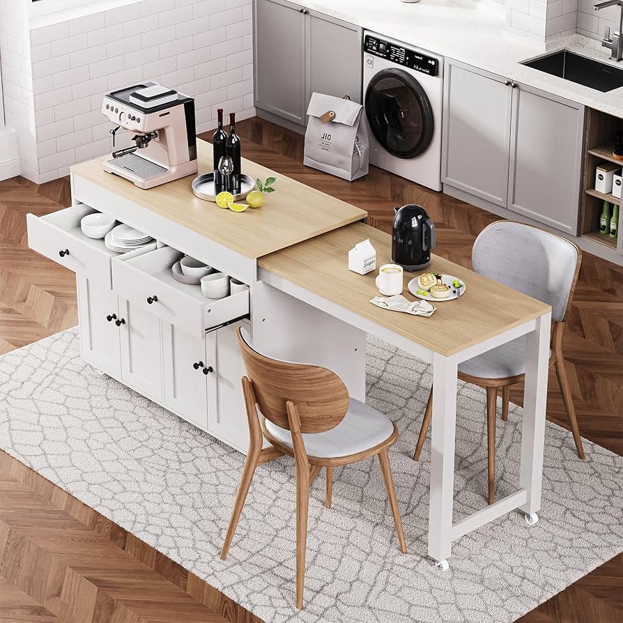 Mobilier modulable pour petite cuisine optimisée et fonctionnelle