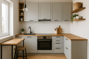 petite cuisine bien aménagée