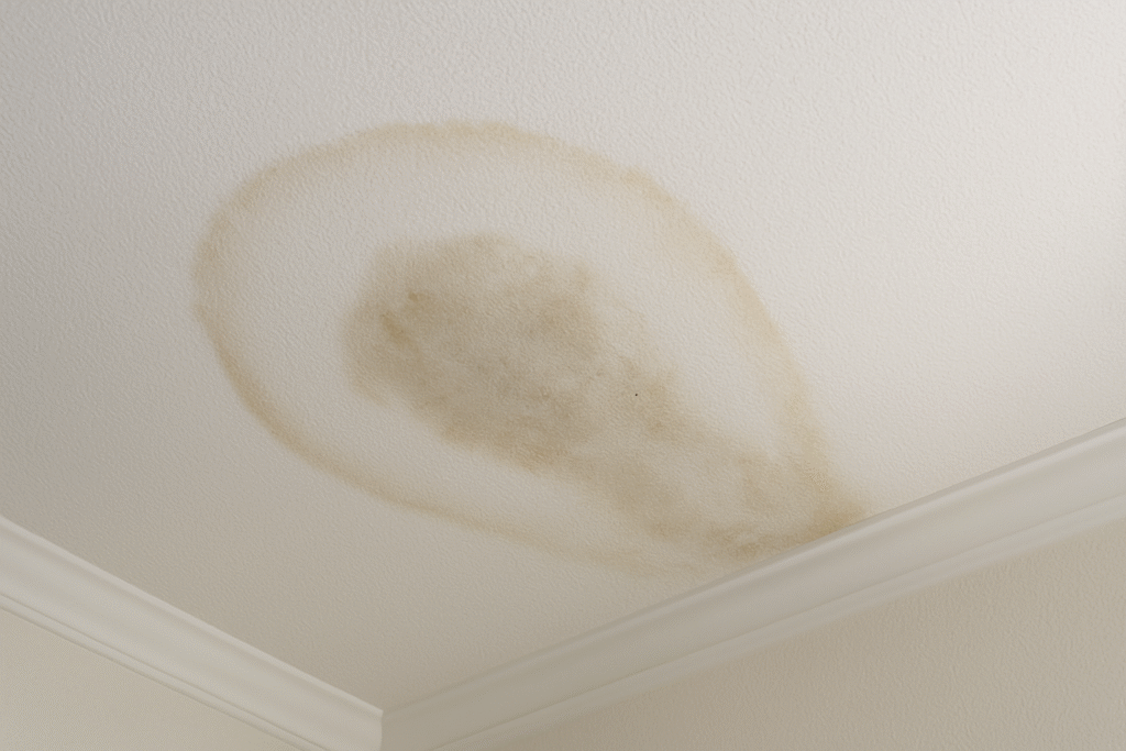 infiltration d’eau dans le plafond