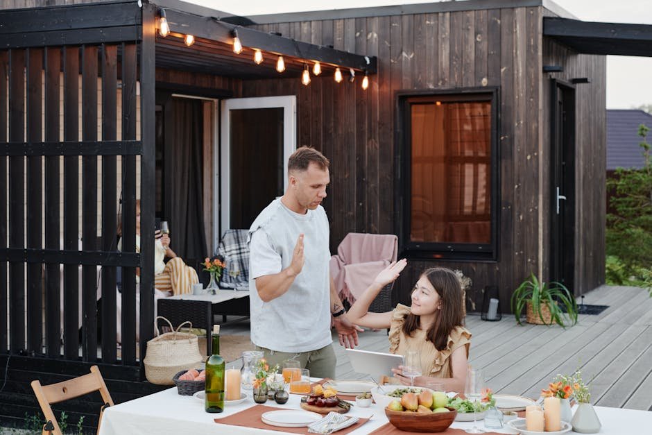 Confort sous une pergola bioclimatique