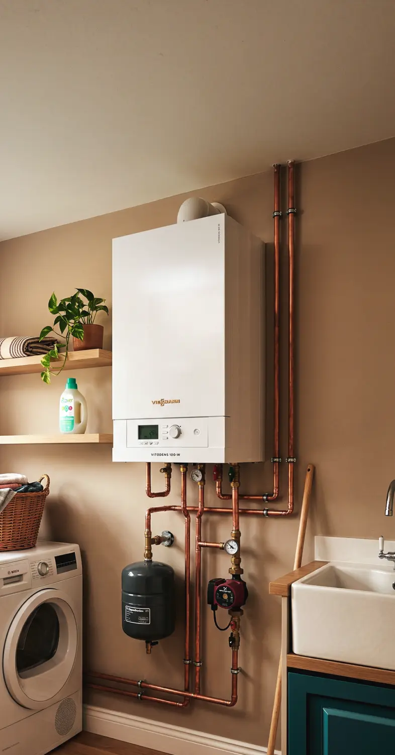 Système de chauffage au gaz avec intégration sur mesure et design