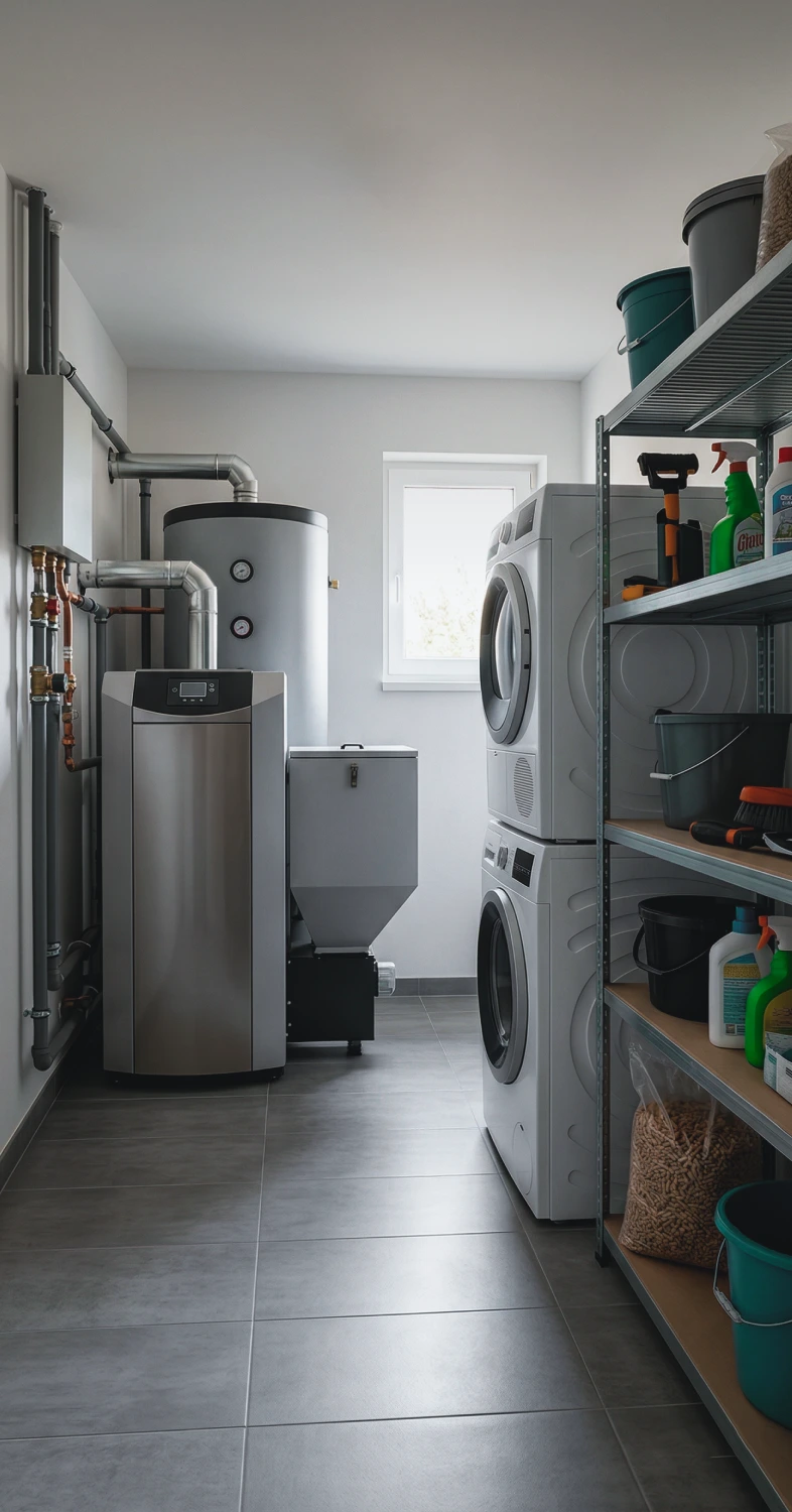 Installation soignée alliant efficacité énergétique et design intérieur