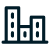 Pictogramme représentant plusieurs immeubles