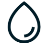 Icône d'une goutte d'eau illustrant le système de condensation ou la production d'eau chaude sanitaire.
