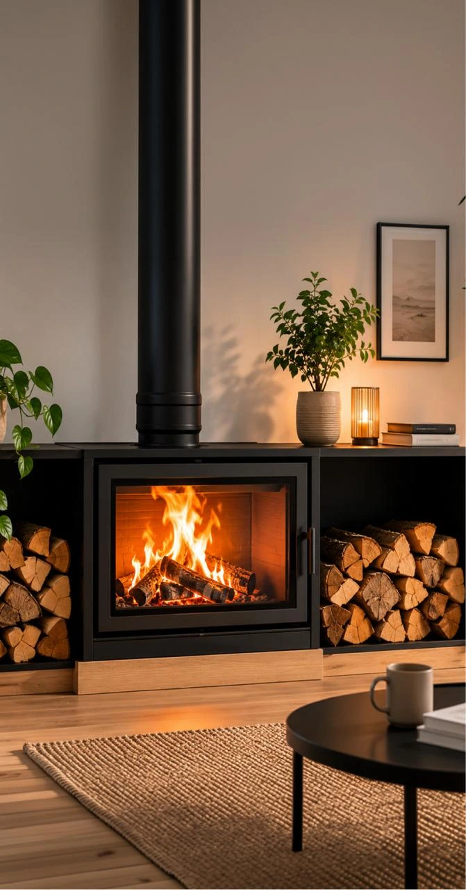 Installation d'un poêle à bois performant pour le chauffage de la maison