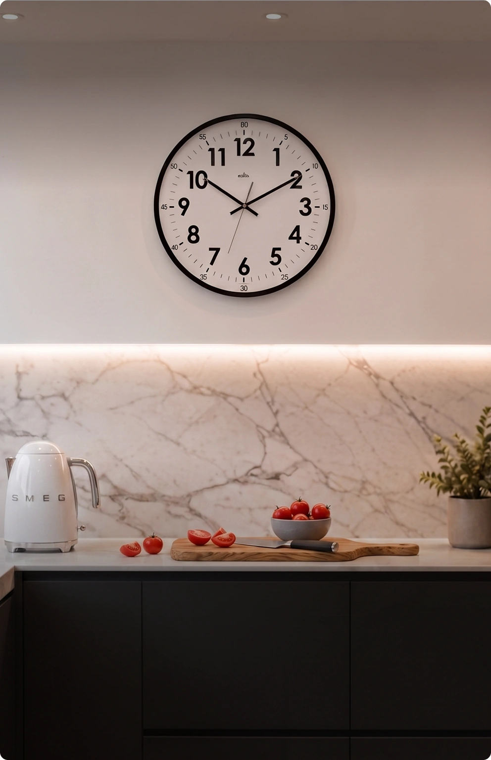 Horloge symbolisant des travaux rapides d'isolation en sous-sol