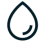 Icône d'une goutte d'eau illustrant le système de condensation ou la production d'eau chaude sanitaire.
